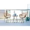 Manhattan Comfort Antibes 1.0 Steel Rattan 3-Piece Patio Conversation Set with Cushions in Cream OD-CV010-CR - alternate 8